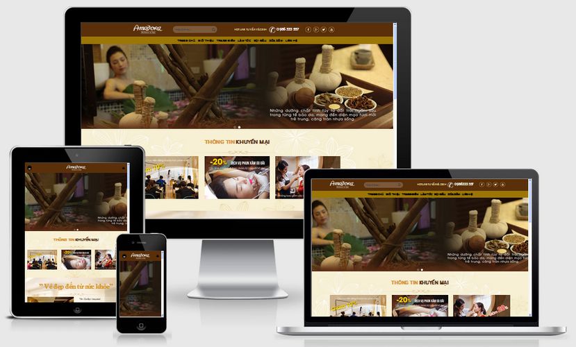 Thiết kế website làm đẹp spa tại Ninh Bình chuẩn SEO giá rẻ